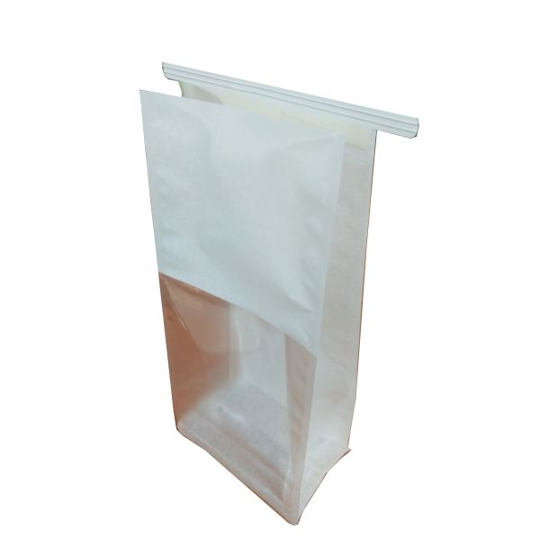 OEM ODM 50g Natural White Paper Bread Packaging Bags Moisture Proof