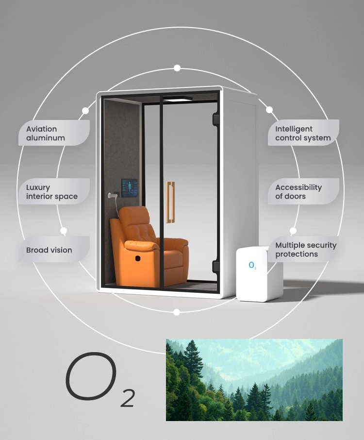 Immersive Sound Proof Sleeping Pod Single Bed Oxygen Pod Therapy​