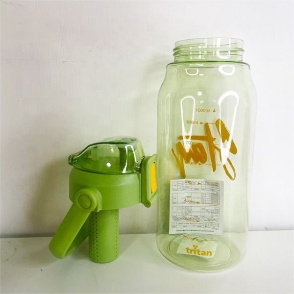 Travel Fruit Infusing Water Bottle 1000ml Tritan Sports Plastic Teabag Infusion Bottle