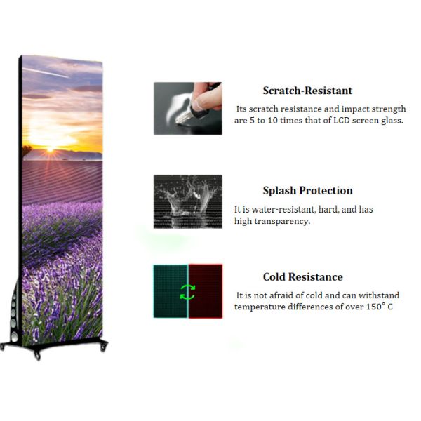 Solutions publicitaires d'affichage LED pliable P1.25mm pour maximiser l'impact dans les espaces commerciaux et les centres de transit très fréquentés