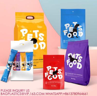 Customized Printing Slide Zipper High Quality Block Bottom Zipper Pouch Avocado Pet Food