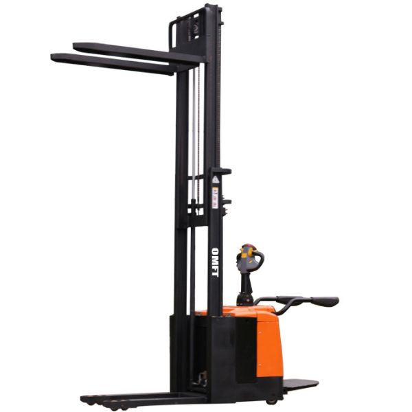 Free Battery Charger 2.0ton Electric Stacker with 4.5m Full Free Mast Triplex Fork Lift