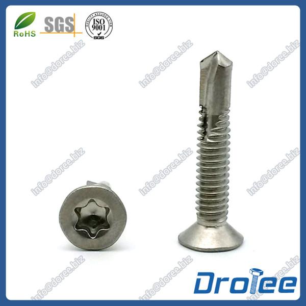 Stainless Steel Flat Head Torx Self Drilling Tek Screw #3 Point