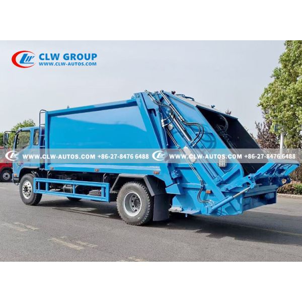 FAW 4x2 14m³ Compactor Garbage Truck – Rear-Loading Waste Compactor with Q345 Steel Body & PLC Hydraulic Control