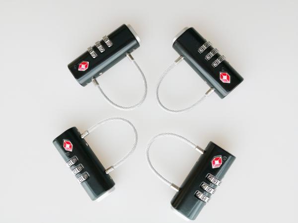 Black TSA 13223  Luggage  3 Number   Lock  Zinc  Alloy   Combination Travel  Bag  Lock  63.2g