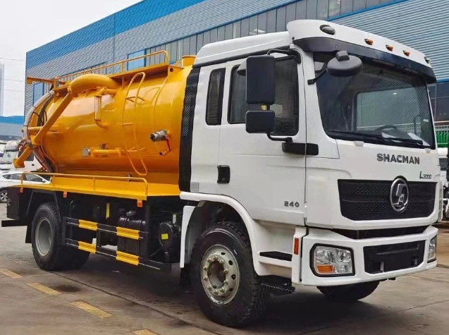SHACMAN L3000 4000 литров 4X2 Вакуумный очиститель канализации Танкер фекального мусора всасывающий грузовик