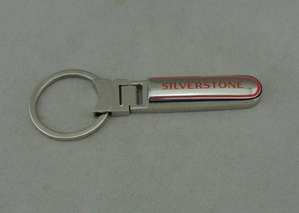 Zinc alloy Die Casting Promotional Key chain for Silver Stone with Nickel Plating