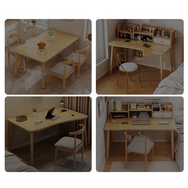 Mobiliário de escritório de madeira Computador portátil simples Mesa e cadeira para sala de estudo de meninas