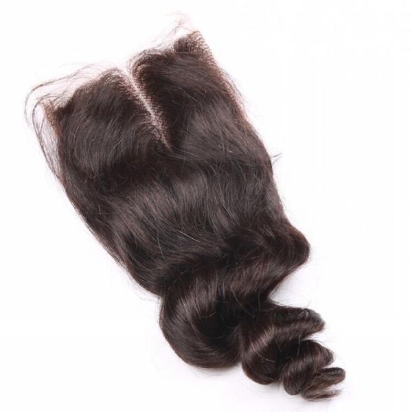 Top Quality Unprocessed 100%  Brazilian Human Hair Wefts Premium Quality Bouncy Virgin Hair Loose Wave With Closure