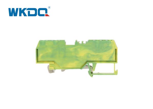 280-837 Spring Cage Ground Terminal Block Connectors Green Color Flaming Retarding Nylon PA66