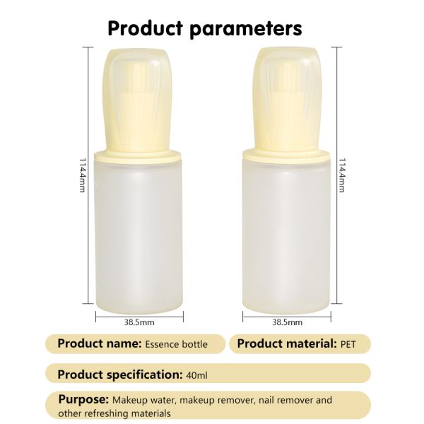 Botão de embalagem de cosméticos de luxo inovador, garrafa de cosméticos da série de design de água-viva -40ml