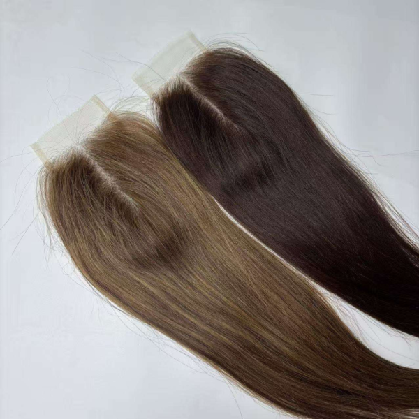 Free Part Kim K Full Transparent HD Lace Hair Topper Pieces 3X5 5x5 Swiss Lace Closure for White Women
