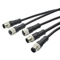Conector de cabo M12 impermeável travamentos de Pin Solder do código 3 - 17 de B D uns X/parafuso