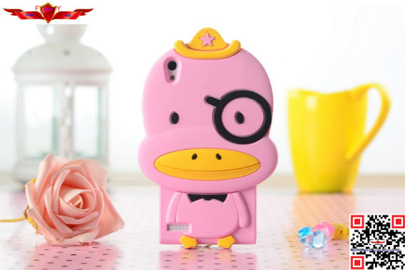 100% Qualify Brand New Fashion Cartoon Silicone Cover Case For Huawei Ascend P6