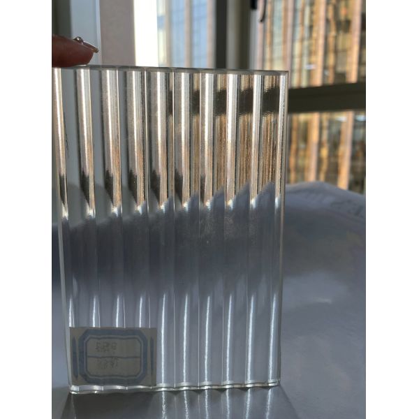 Ultra Clear Tinted Stream Pattern Glass Textured Cabinet and Door Glass Pane Design