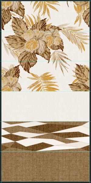 Living Room Glossy Decorative Ceramic Tile  /  Inkjet Glazed Porcelain Tile