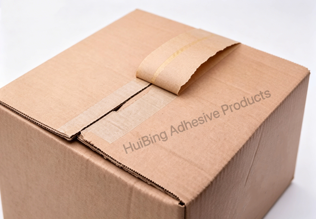 Hot Melt Adhesive Box Sealing Kraft Paper Tape Custom Single Side