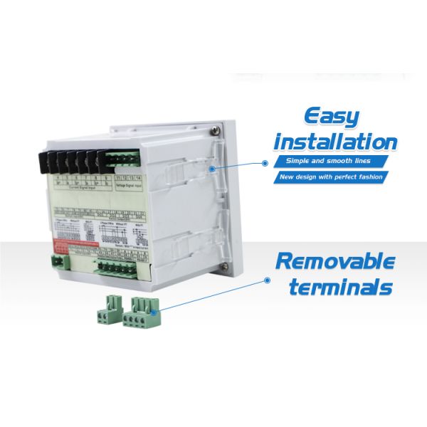 Display Simple Operation Intelligent Blue LCD Display 96*96mmThree Phase Multi-function Meter RH-3D3Y