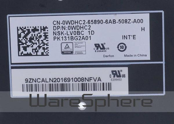 Dell Laptop Light Up Keyboard , Dell XPS 15 9550 Keyboard WDHC2 0WDHC2 9Z.NCALN.201