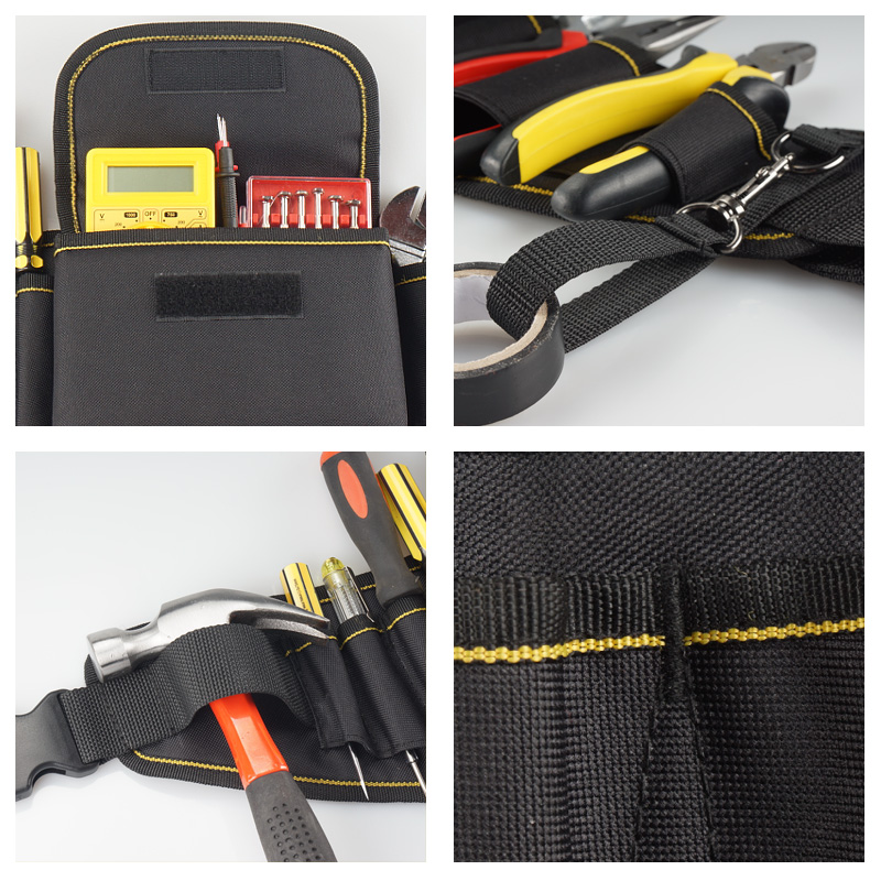 Men Utility Unique Bargains Release Buckle Electrician Waist Pocket Tools Belt Pouch Bag
