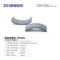 Ferrite magnétique permanent à arc circulaire anisotrope utilisé dans les moteurs de moto W029G