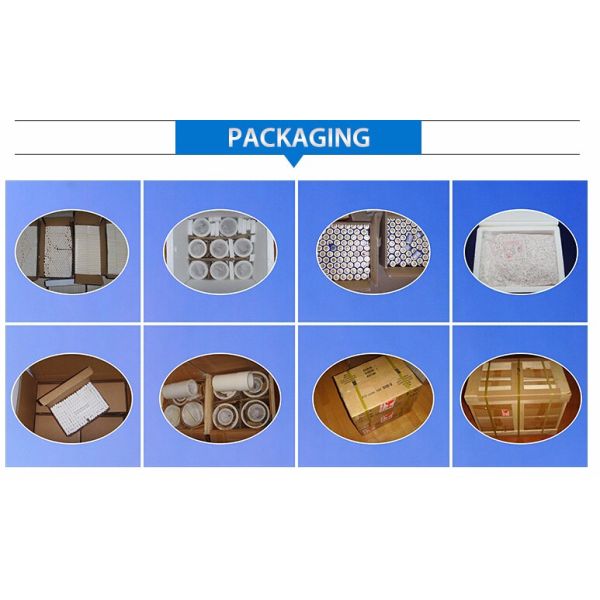 Высокие работая керамиковая труба/трубка/насос желтого цвета Ал2О3 огнеупорного материала 99% температуры с небольшим отверстием