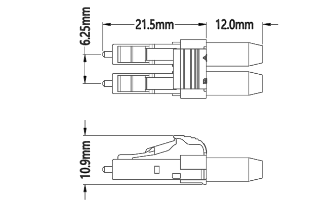 Гибкого провода мультимодный 50/125 3.0mm LSZH оптического волокна LC-LC Aqua двухшпиндельного