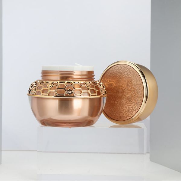 Бутылки роскошной акриловой косметической красоты золота упаковывая/опарник 30ml 1oz