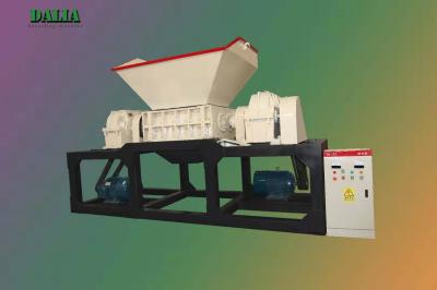 High Performance Scrap Metal Shredder , Double Shaft Shredder 9 - 12r/min Spindle Speed