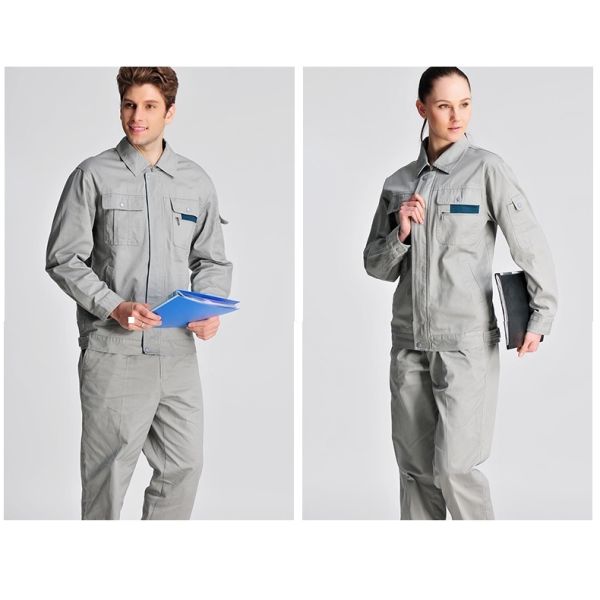 2022 ropa de trabajo conjunto para hombres manga larga chaqueta y pantalones de dos piezas género unisexo