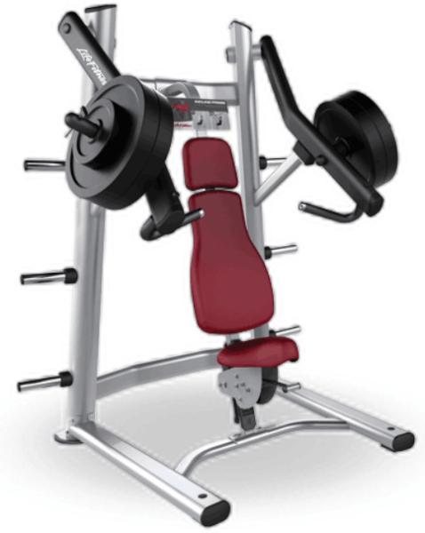 Incline chest press  oval tube sport bench  gym machine