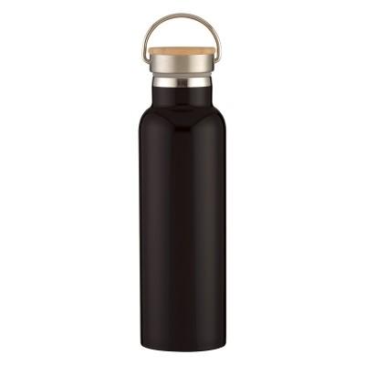 Vacuum Insulated Stainless Steel Flask Bottle 21OZ With Bamboo Lid Unbreakable