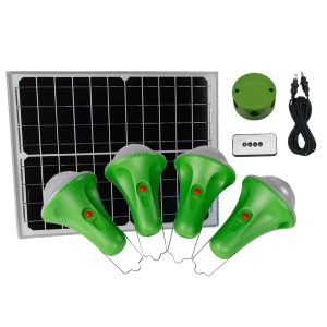 OEM 25W 4PCS Mini Rechargeable Solar Bulb 5 modes fonctionnants