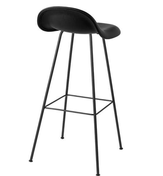 Grey Gubi Modern Bar Chairs Solid Steel Rod PP Plastic Comfortable SGS