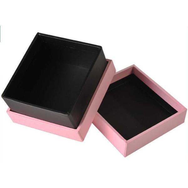 Square Shaped Jewelry Paper Boxes Heat Transfer Printing For Ring Storage