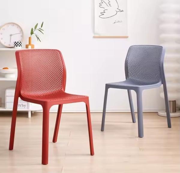 Heavy Duty PP Plastic Stackable Dining Chair 48x58x83.5cm