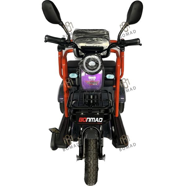 2024 Electric Tricycle Motorcycle Bike Three Wheel 3 Wheel with Range per Power 60 km Voltage 48V