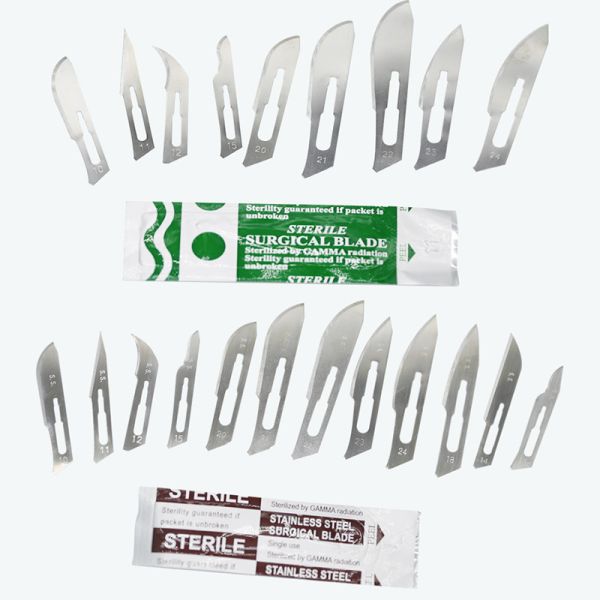 Gamma Sterilized Surgery Consumables Surgical Scalpel Blades Stainless Steel 10#-36#