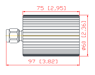 IP65 0-4MHz N Мужчина 4G 50w фиктивная нагрузка