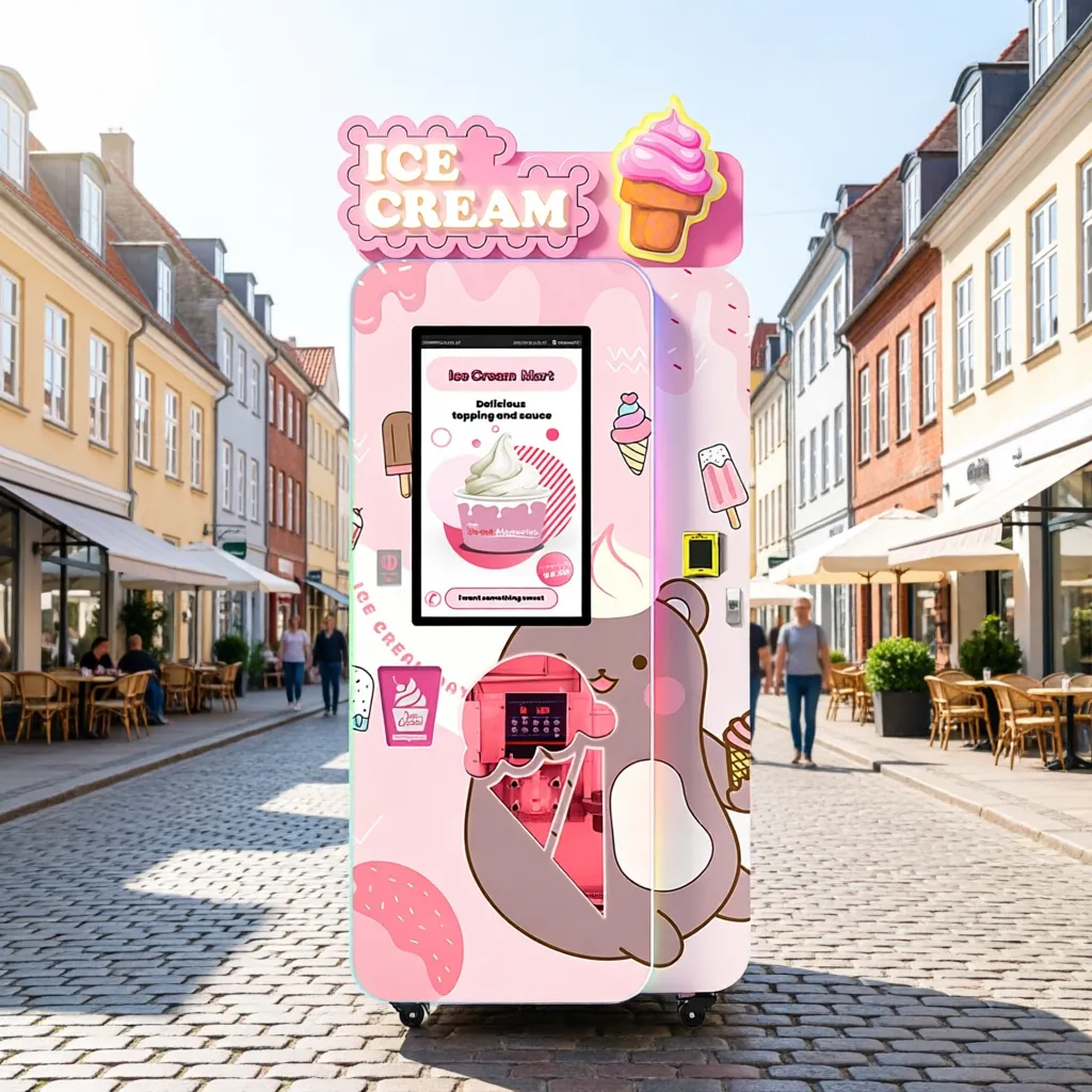 Haloo Ice Cream Vending Machine | A Fully Automatic Soft Ice Cream Commercial Solution with 18 Second Quick Milk Delivery