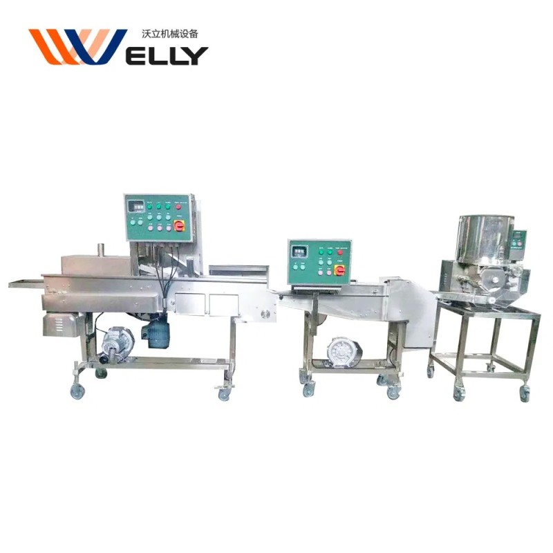 Hot Sale Crumbs Coating Machine for Patty Automatic Breadcrumbs Machine Beef Patty Production Line