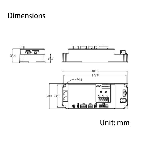 48VDC Turnstile Servo Drive, Speed Gate Motor, CE RoHS  Incremental Encoder Drive.