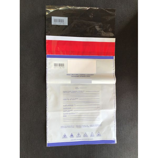 ISO9001 Сертифицированный Курьерский пакет для банковского депозита с клапаном