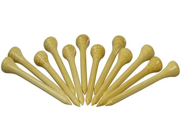 Custom Shaped Colored Golf Tees , Eco Friendly Bamboo Golf Tees ISO9001 Approved