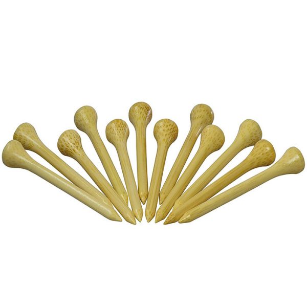 Natural Color Outdoor Exercise Equipment Bulk Wooden Golf Tees Round Shaped