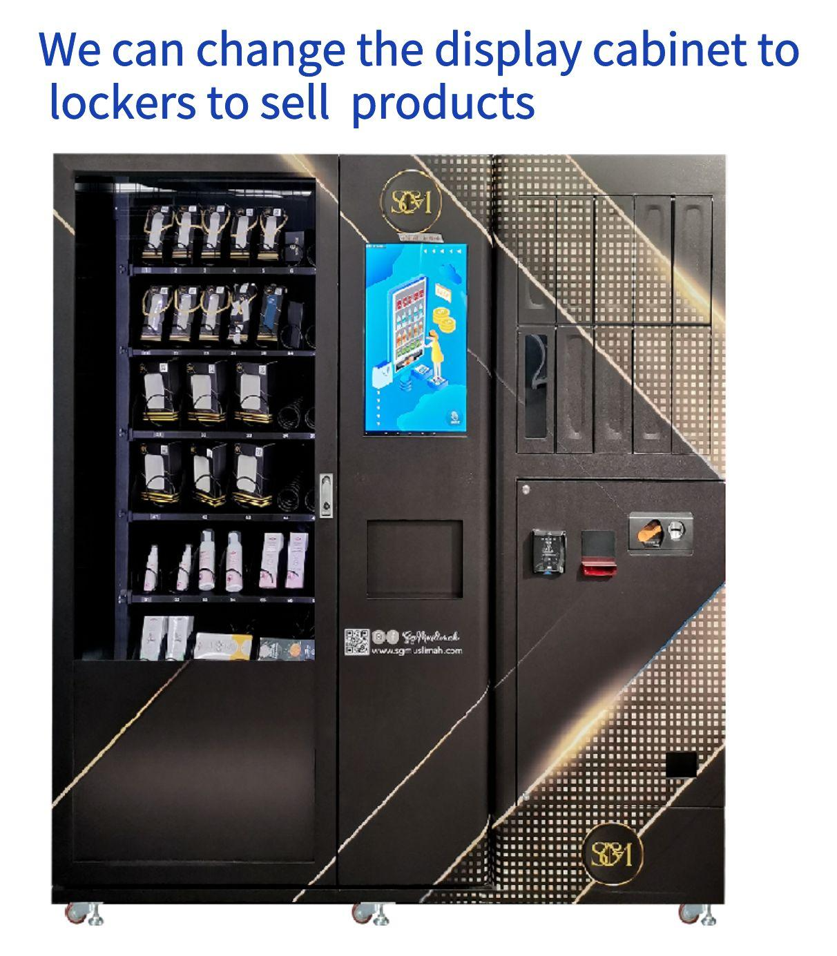 Máquina de venda automática de brinquedos de perfume automático com função de largura de elevador e grande espaço, mícron