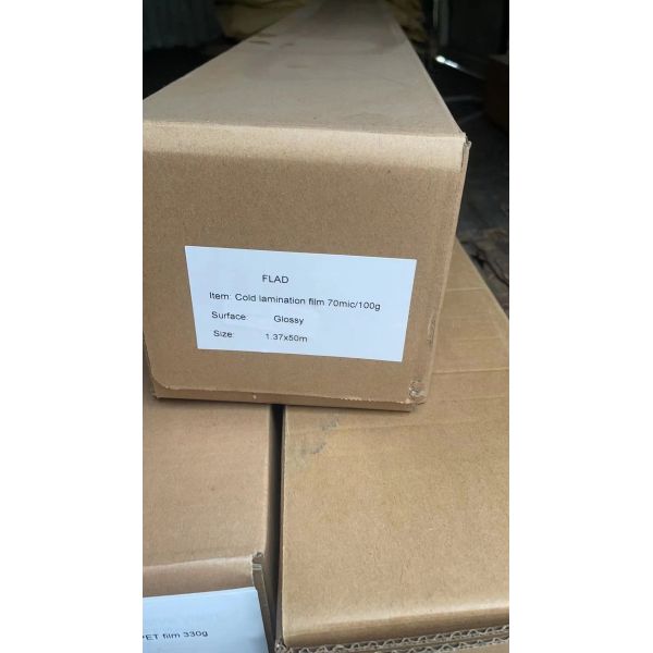 Anti Aging Permanent Glue Cold Lamination Film 70mic With 100g Release Paper