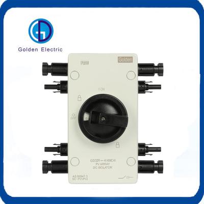 Mc4 Connector PV Array DC Isolator Switch para cablagem de entrada para cima e plug-in