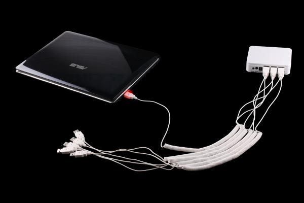 anti theft alarm for laptop computer 6 ports multi security alarm system for display