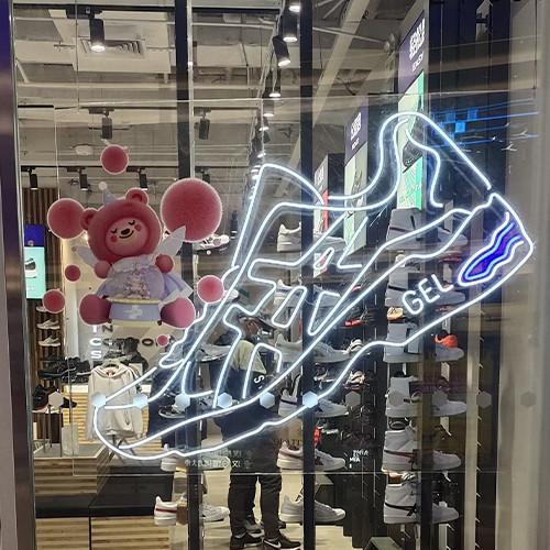 Vasten Custom Shoes Neon Signs Sneakers 8mm Silica Gel Ac100v